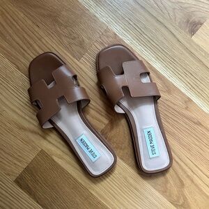 Steve Madden Women's Tan Slide Sandals